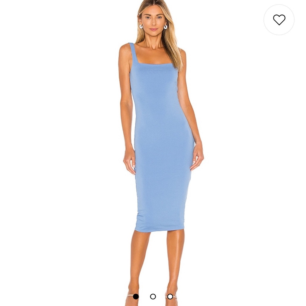 Lovers and friends - Donatella Midi Dress in Canary Blue